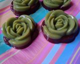 Foto langkah ke 3 dari resep Puding chocolatos gren tea bunga mawar🌹.