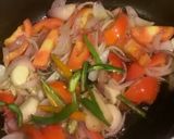 A picture of step 3 of Matar Paneer.