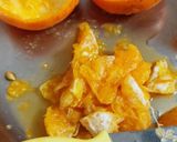 A picture of step 4 of Chenna payesh in orange basket.