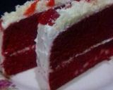 Foto langkah ke 7 dari resep Redvelvet cake ultah simple.