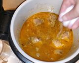 A picture of step 4 of Yellow Rice with Pork Ribs in the Ninja Foodi.