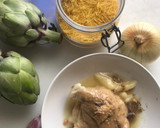 Foto del paso 1 de la receta: Fideuà de confit de pato con alcachofas