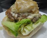 Foto del paso 9 de la receta: Hamburguesa🧀hawaiana🥯🍍🍔