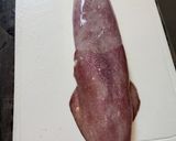 A picture of step 1 of Sauteed Squid.