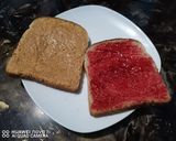 A picture of step 1 of Traditional PB and J #noheatsnacks #photographychallenge.
