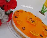 عکس مرحله 3 از دستور چیز کیک یخچالی پرتقالی و دسر کرم کارامل