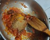 A picture of step 2 of Egg curry dhaba style.