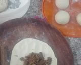 A picture of step 4 of Keemay Wala paratha.
