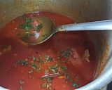 A picture of step 8 of Jatretil mutton gravy masala (jatra food).