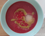 Foto del paso 7 de la receta: Gazpacho de sandía con aceite de albahaca y cubitos de jengibre y limón