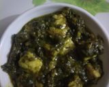 A picture of step 2 of Palak paneer.