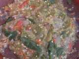 Ikan asin kentang sambel ijo