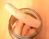 Foto del paso 5 de la receta Yemas de Espárragos con vinagreta de pimientos