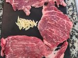 Noodles de arroz con presa ibérica. Sin gluten