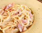 Φωτογραφία βήματος 5 της συνταγής Carbonara με κρέμα γάλακτος. 🍝