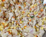 Foto langkah ke 3 dari resep Bakpao Labu Kuning Isi Ayam Sayur.
