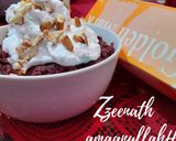 A picture of step 3 of Beetroot Halwa with Whipped Cream.
