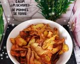Une image de l'étape 3 de Chips anti Gaspi épluchures de pommes de terre cuisson #airfryer.