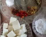 A picture of step 1 of Paneer papdi.