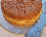 عکس مرحله 10 از دستور کیک اسفنجی ابری با فیلینگ خامه و بلوبری🫐🍰