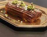 Une image de l'étape 7 de Bûche crème pâtissière gd MarnierGanache # team tree 🪵.