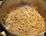A picture of step 1 of Onion soup.