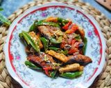 Foto langkah ke 5 dari resep Asem Pedas Ikan Cue Tongkol Tempe Cabe Ijo.