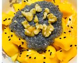 A picture of step 2 of Chia mango salsa.