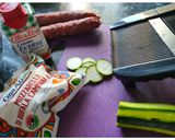 Une image de l'étape 1 de Gratin De Courgettes, Chorizo Et Mozzarella.