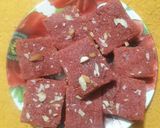 गाजर सूजी की बर्फी(Gajar suji ki barfi recipe in Hindi) रेसिपी चरण 7 फोटो