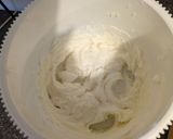 A picture of step 5 of Pokemon themed Victoria sponge cake.