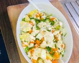 A picture of step 8 of Ordebur salad🥗.