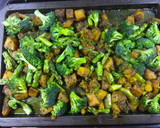 Foto del paso 6 de la receta: Calabaza al horno con espárragos verdes y brócoli especiados