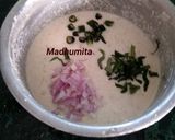 A picture of step 2 of Oats and sooji Omelette.