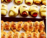 Foto langkah ke 6 dari resep Roti Unyil Sosis Keju Favorit Keluarga ( Mini Sausage roll bun) .