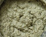A picture of step 4 of Mung bean dhokla.
