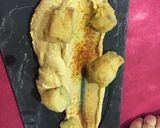 Foto del paso 4 de la receta Cazón en adobo con lecho de hummus 