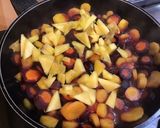 Une image de l'étape 10 de Carottes bicolores sucrées salées à l'ananas, menthe et jus de prunes.