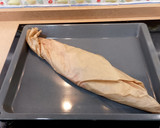 Foto del paso 4 de la receta: Costillar cerdo con salsa barbacoa en papillote