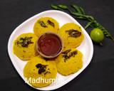 Besan (Chickpea flour) Idli Dhokla recipe step 7 photo