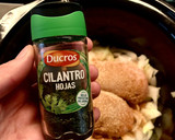 Foto del paso 4 de la receta: Shawarma de pollo con verduras en la crockpot 🍗