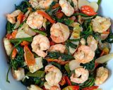 Foto langkah ke 6 dari resep Cah Kangkung Udang.
