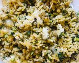 A picture of step 4 of Broccoli cheese rice.
