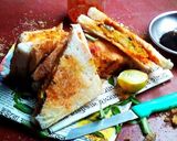 স্মোকিং ফ্লেবার স্যান্ডুইচ (smoking flavour sandwich recipe in bengali) রেসিপির ধাপ 3 ছবি