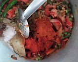 A picture of step 4 of Tuvar Biryani.