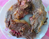 Foto del paso 7 de la receta: Lomo con hueso de cabrito en salsa de lavanda y azafrán