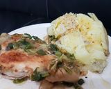 Foto del paso 4 de la receta: Pollo al verdeo con papa brava