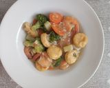 Foto langkah ke 6 dari resep Capcay Tofu Udang.