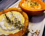 Ofenkäse im Kürbis Rezeptschritt 3 Foto
