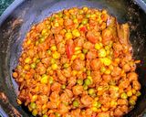 A picture of step 6 of Protein rich Soya chunks Chana daal Masala.
